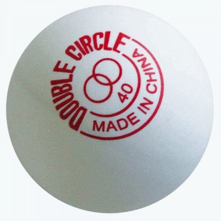 Double circle мячи. Double circle 40+. Вьетнамские целлулоидные мячи Double circle 38 мм. DHS фирма мячиков.