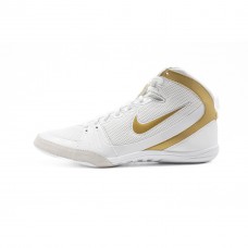 Борцовки Nike Freek (белые/золото)