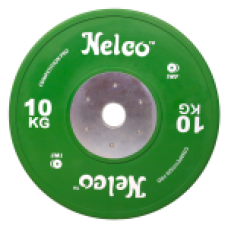 Диск Nelco тяжелоатлетическийS Competition etition ETITION PRO. 10 кг (GREEN) - IWF