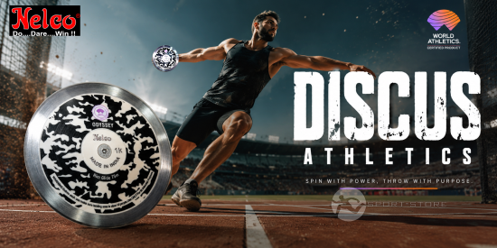 Диск Nelco 1 кг ODYSSEY SUPER SPIN - RimGlide 75M IAAF