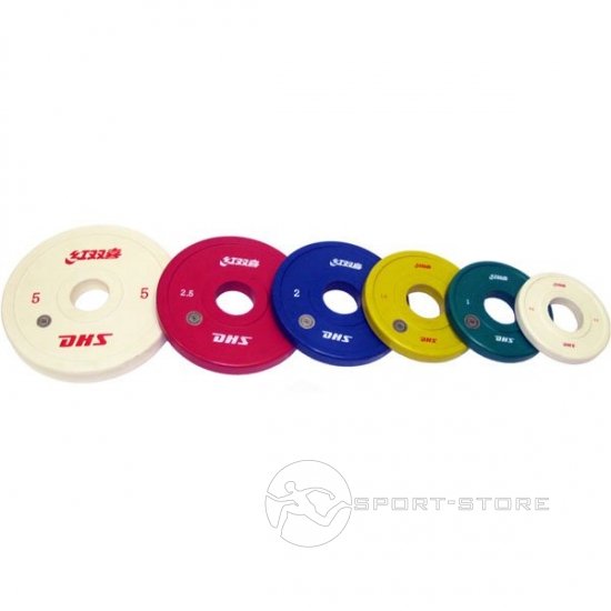 Диск для штанги соревновательный 1 кг  DHS Olympic